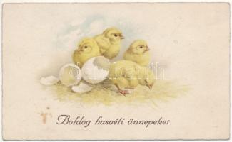 Boldog húsvéti ünnepeket / Easter greeting mini card (11 cm x 6,6 cm) (non PC) (fl)