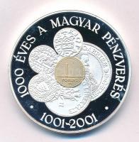 2001. "1000 éves a magyar pénzverés 1001-2001 / 1000 year of Coin Minting in Hungary" kéto...