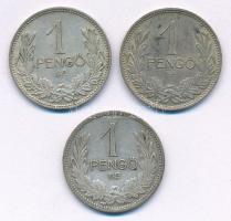 1927-1939. 1P Ag (3db/2xklf) T:2- patina Adamo P6