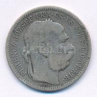 1894KB 1K Ag "Ferenc József" T:2-,3 patina  Adamo K5