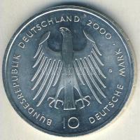 NSZK 2000G 10M Ag "Aachen-i dóm" T:1