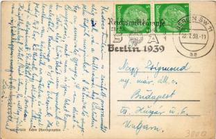 1939 Berlin, Deutschlandhalle. Original-Fliegeraufnahme / arena, venue for the 1936 Summer Olympics....