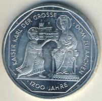 NSZK 2000G 10M Ag "Aachen-i dóm" T:1