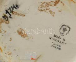 Fischer mázas kerámia váza. Kézzel festett, jelzett, kopásokkal. 29 cm