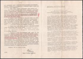 1945 Bp., a Magyar Iparügyi Miniszter utasítása a Vörös Hadsereg és a jóvátételi számla terhére tört...