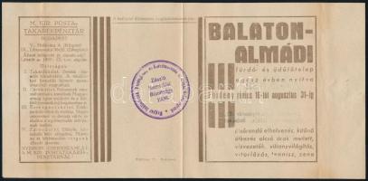 1936 Bp., Meghívó a Magyar Szállodások, Vendéglősök és Korcsmárosok Országos Szövetsége által rendez...