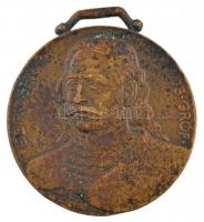 Berán Lajos (1882-1943) DN Bercsényi-Tüzérek / Bercsényi Miklós gróf bronz emlékérem füllel (45mm) T:2- ph.