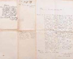 1849 Érvénytelen Kossuth bankókban megfizetett adósság vitatásáról szóló ügyvédi levél