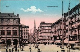 Wien, Vienna, Bécs; Kärtnerstraße / street view, tram (EK)