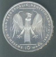 NSZK 1990J 10M Ag "800 éves a Német Rend" T:1