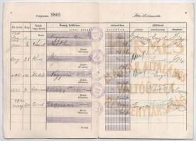 Budapest 1938-1940. "Hermes Magyar Általános Váltóüzlet Részvénytársaság" 3db betétkönyve ...