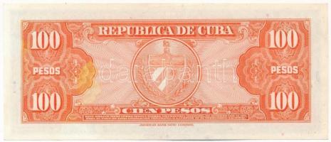 Kuba 1959. 100P "C 021902 A" Szign.:Felipe Pazos Roque & Rufo López Fresquet T:II
Cub...