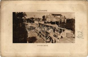 Alexandria, Alexandrie; Station Bacos / railway station, tram (EB)