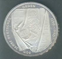 NSZK 1990J 10M Ag "800 éves a Német Rend" T:1