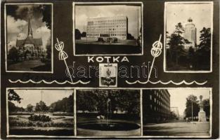 1949 Kotka, multi-view postcard