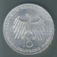 NSZK 1991A 10M Ag "Brandenburgi kapu" T:1