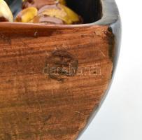 Betlehem, festett kerámia, jelzett, m: 20,5 cm