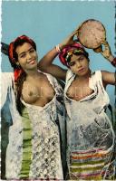 1958 Scenes et Types dAfrique du Nord. Danseuses dans le Sud / half-naked Arab women (EK)