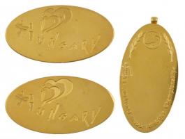 2004. "Fedettpályás Atlétikai Világbajnokság Budapest" kétoldalas, angol nyelvű, aranyozot...