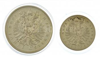 Ausztria 1976. "I. Ferenc József / 1000 éves Ausztria" fém emlékérem (40mm) + "Erzséb...