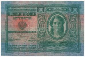 1912. 100K bélyegzés nélkül "2452 93598" T:III szép papír
Adamo K28