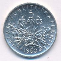 Franciaország 1960. 5Fr Ag T:1-,2  France 1960. 5 Francs Ag C:AU,XF  Krause KM#926