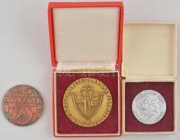 Csehszlovákia 3xklf éremből álló tétel T:2-3 Czechoslovakia 3xdiff medallion lot C:XF-F