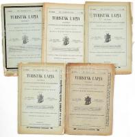 1898-1908 A Turisták Lapja 5 db száma