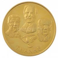 Bognár György (1944-) 1989. "A Vasfüggöny és a Berlini fal lebontása" kétoldalas aranyozot...