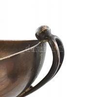 Ezüst (Ag) 2 db monogramos, köznemesi koronás, fűszeres kínáló össz 175 g 8x8 cm