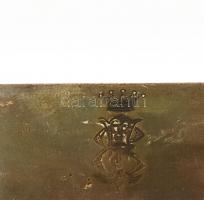 Ezüst (Ag) 2 db monogramos, köznemesi koronás, fűszeres kínáló össz 175 g 8x8 cm