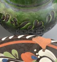 Sárospataki kézműves műhely cserépedényei, 6 db, sérüléssel