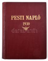 1930 A Pesti Napló számai könyvbe kötve, sok képpel