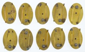 ~1970-1980. "Élenjáró Katona - 1" zománcozott fém sapkajelvény, Magyar Néphadsereg (5db) +...