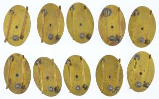 ~1970-1980. "Élenjáró Katona - 1" zománcozott fém sapkajelvény, Magyar Néphadsereg (5db) +...