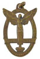 Belgium ~1910. Belga Repülő Club bronz medál (23x35mm) T:2 Belgium ~1910. Aero Club de Belgium bronze medal (23x35mm) C:XF