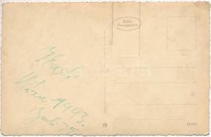 1943 Hölgy kerékpárral / Lady with bicycle. photo