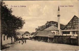 1920 Doboj, street view, mosque (EB)