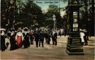 1910 Kassa, Kosice; Széchényi liget, Mildner Ferenc fényképész reklámja / park, photographer&#039;s advertisement (Rb)