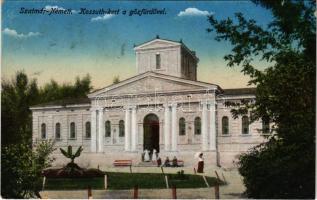 1919 Szatmárnémeti, Satu Mare; Kossuth kert a gőzfürdővel / park, steam bath (b)
