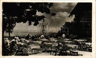 1942 Budapest XII. Kilátás a Jánoshegyi vendéglő teraszáról (EK)