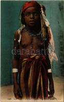1918 Scenes et Types. Jeune Négrillonne Arabe / young Black Arab girl (EK)