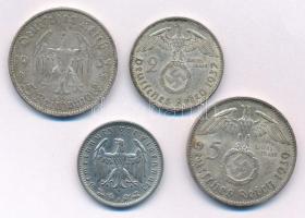 Német Harmadik Birodalom 1934D 5M Ag "Garrison Templom, Potsdam" forgalmi emlékérme + 1937...