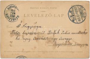 1902 Pécs, Kökénypuszta, kápolna. Kézzel rajzolt (ázott / wet damage)