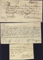 1790-1837 5 db bélyeg előtti levél