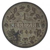 Német Államok / Bajorország 1844. 1k Ag T:2,2- patina German States / Bavaria 1844. 1 Kreuzer Ag C:XF,VF patina Krause KM#799