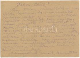 1943 Laufer József zsidó 101/17 KMSZ (közérdekű munkaszolgálatos) levele Sebestyén Károlynak a szent...