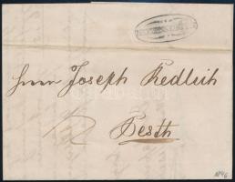 1846 Portós levél "METZENSEIFEN"