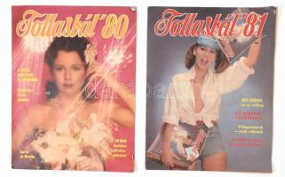 1980-1981 Tollasbál c. erotikus tartalmú magazin 2 db száma