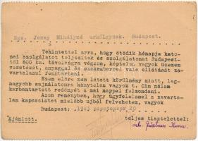 1943 Förstner László és Ilona KMSZ (közérdekű munkaszolgálatos) levele Jeney Mihálynének a munkatábo...